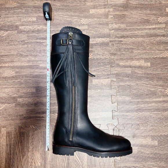 Penelope Chilvers Tassel Knee High Riding Boots Black Leather Women EU 39 / US 9 - Picture 13 of 15